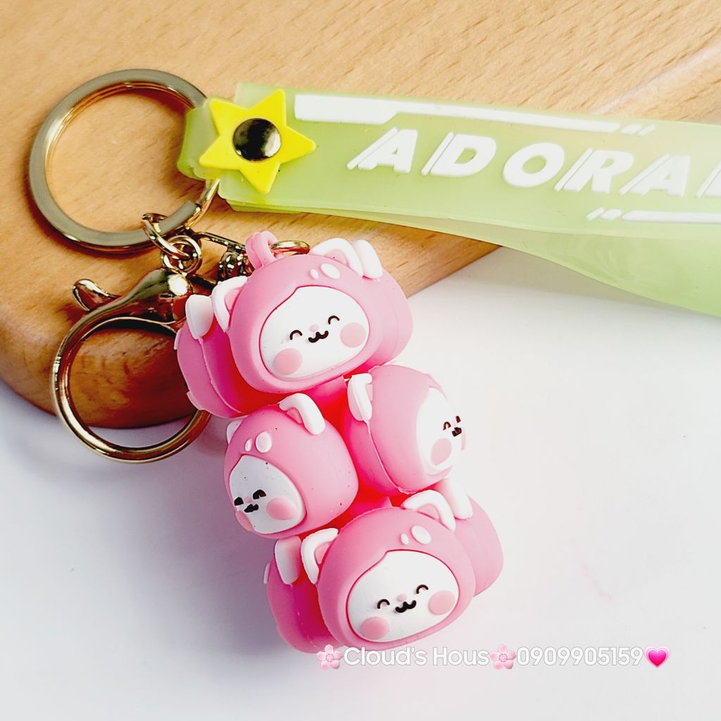 Móc Khóa Lotso & hoạt hình Chùm Mini Adorable