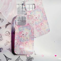 Case Ốp điện thoại iPhone Hello Kitty Nền Trắng Hồng iPhone 12/13/14/15/Pro/Promax
