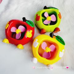 Mini Fan - Quạt hình Táo để (3 màu) Sz Lớn