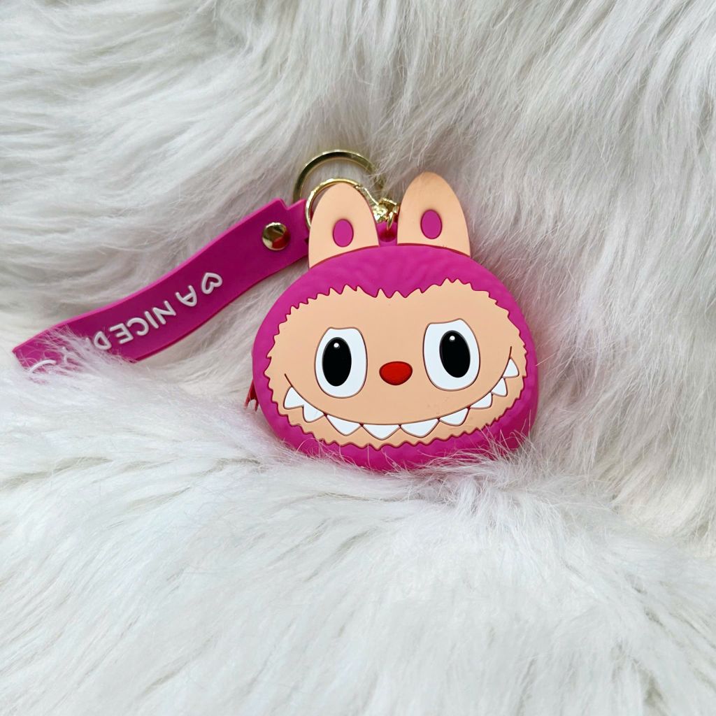 Bóp Móc Khóa Silicone Labubu Nhiều Màu