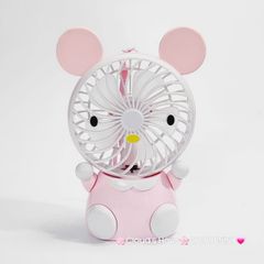 Mini Fan - Quạt Cầm Tay - Để Bàn Voi Mặc Yếm