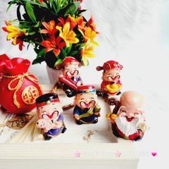 Bộ 5 Ông Tượng Thần Tài ( Phúc - Lộc - Thọ - Tài - Hỷ ) -trang trí nhà cửa