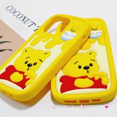 Case Ốp điện thoại iPhone Su dẻo Gấu Pooh Mật Ong iPhone 11/12/13/14/15/Pro/Promax