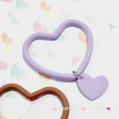 Vòng charm đeo tay Silicone Trái tim basic