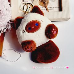 Móc Khóa Gấu Bông Mèo Bông Dễ Thương Squeaker Có Tiếng