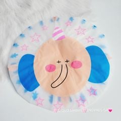 Mũ trùm tóc khi tắm hoạt hình Mũ tắm chống thấm nước (20k/3c)