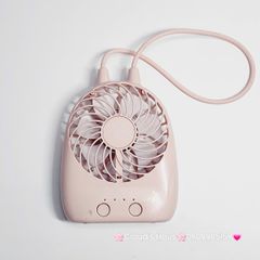 Mini Fan - Quạt Cầm Tay - Để Bàn Có Dây Xách Du Lịch