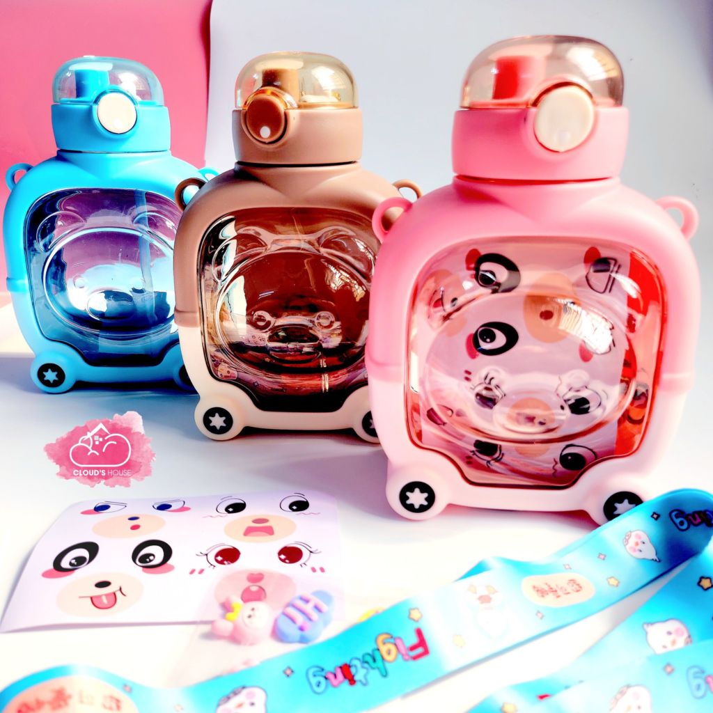 Bình nước Nhựa trong in nổi