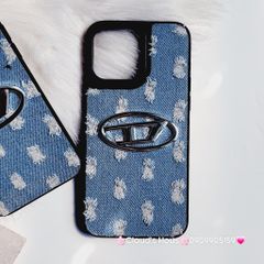 Case Ốp điện thoại iPhone Jeans Diesel Logo chữ D cá tính iPhone 7+/8+/X/Xs/XSMax/11/12/13/14/15/Pro/Promax