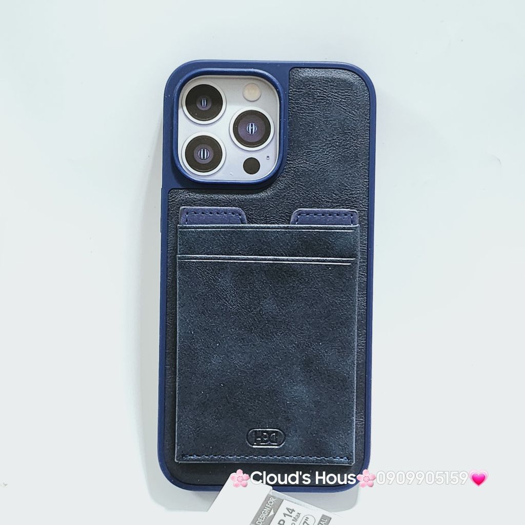 Case Ốp điện thoại iPhone HDD Da Đựng Card Chống dựng iPhone 11/12/13/14/Pro/Promax