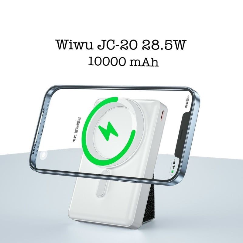 POWERBANK - SẠC dự phòng Magsafe WiWU JC-20 Magnetic Wireless 10000 mah