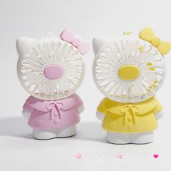 Mini Fan - Quạt Cầm Tay Hello Kitty Mặc Váy siêu kute