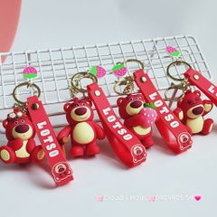 MÓC KHÓA GẤU DÂU LOTSO Mập Kute (4 mẫu)