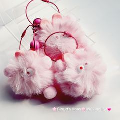 Móc Khóa Cục Bông Monster  Nhiều Màu Dễ Thương