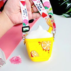 TÚI ĐEO CHÉO SILICONE LY NƯỚC TRÁI CÂY