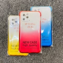 Case Ốp điện thoại iPhone Trong dẻo Ombre Viền Chống shock