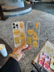 Case Ốp điện thoại iPhone 6 miếng vàng trong dẻo iPhone 11/12/13/14/15/16/Pro/Promax TẾT