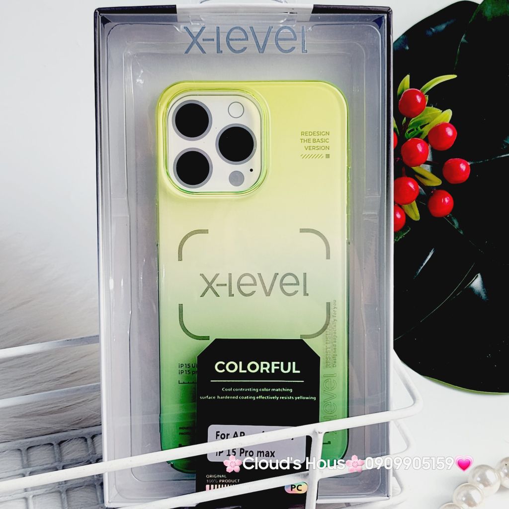 Case Ốp điện thoại iPhone X-level Chính hãng Ombre  iPhone 15Promax