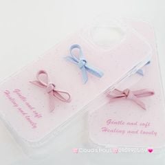 Case Ốp điện thoại iPhone Nơ Hồng nổi iPhone 12/13/14/15/16/Pro/Promax