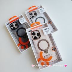 Case Ốp điện thoại iPhone HD CASE CHỐNG DỰNG LƯNG NHÁM CAMERA Magsafe Trong Chống Shock iPhone 16Promax(LUXURY CASE)