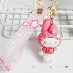 Móc Khoá Hoạt hình Sanrio Tone Trắng Hồng My Melody