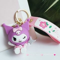 Móc Khoá Kuromi & Melody dây Sakura Adorable