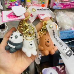 Móc Khóa 3 Con Gấu We Bare Bears New Journey