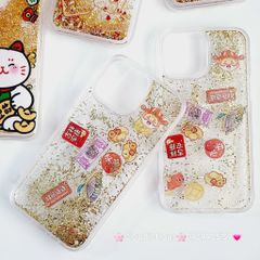 Case Ốp điện thoại iPhone Trong Bling nước icon Tết iPhone 11/12/13/14/15/Pro/Promax - TẾT