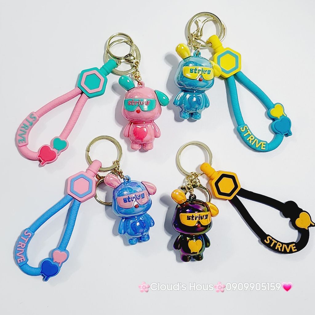 Móc Khóa Gấu hologram Strive
