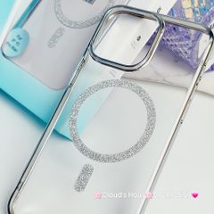 Case Ốp điện thoại iPhone Trong Magsafe Kim tuyến Bling Bling Memumi iPhone 15/16/Promax