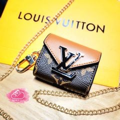 Cover Case Vỏ bảo vệ Airpod Bóp da LV Siêu Sang kèm dây đeo Airpod 1/2/3/Pro/Pro2