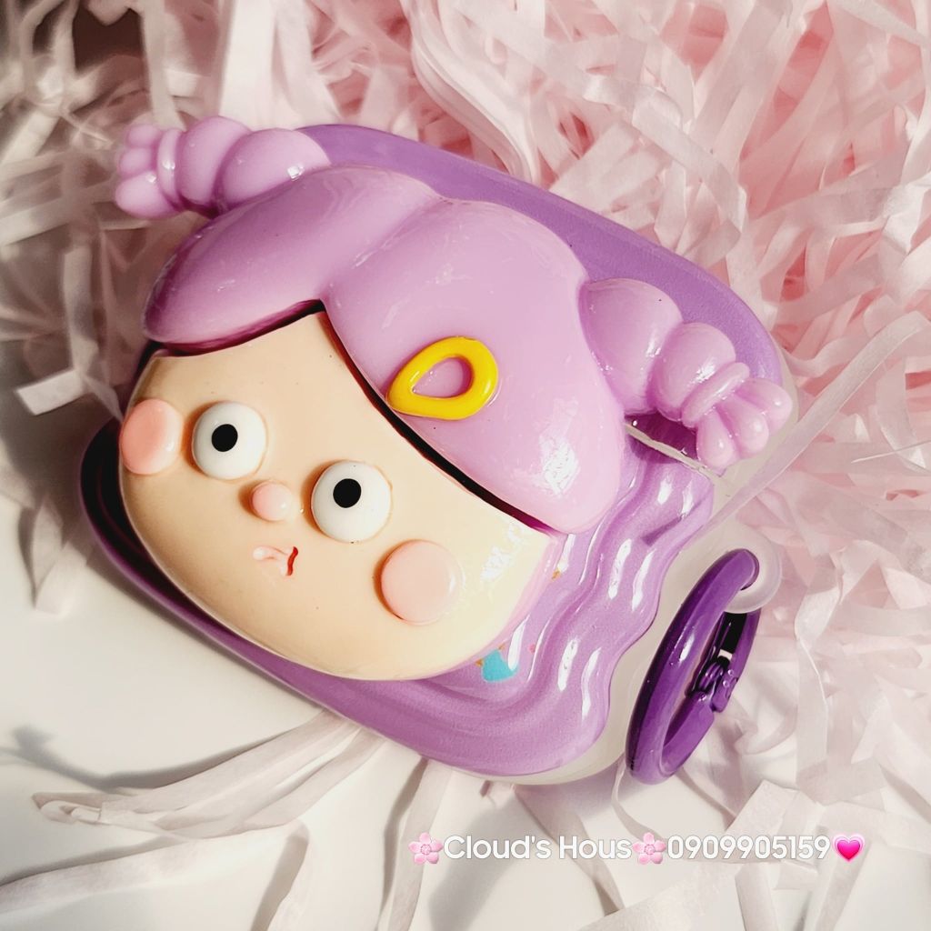 Cover Case Vỏ bảo vệ Airpod Bé gái tóc tím Airpod 1/2/3/Pro/Pro2