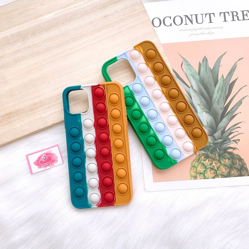 Case Ốp điện thoại iPhone Su dẻo Pop It Color iPhone 7+/XSM/11/12/Pro/Promax