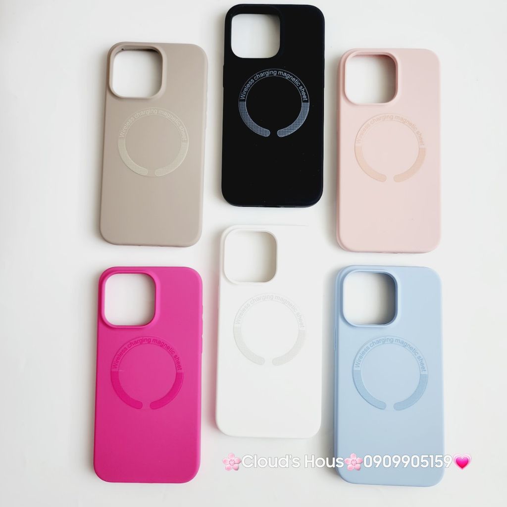 Case Ốp điện thoại iPhone Silicone Magsafe Basic iPhone 11/12/13/14/15/Plus/Pro/Promax
