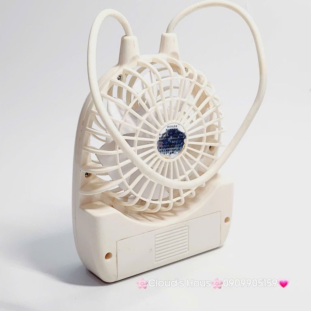 Mini Fan - Quạt Cầm Tay - Để Bàn Có Dây Xách Du Lịch