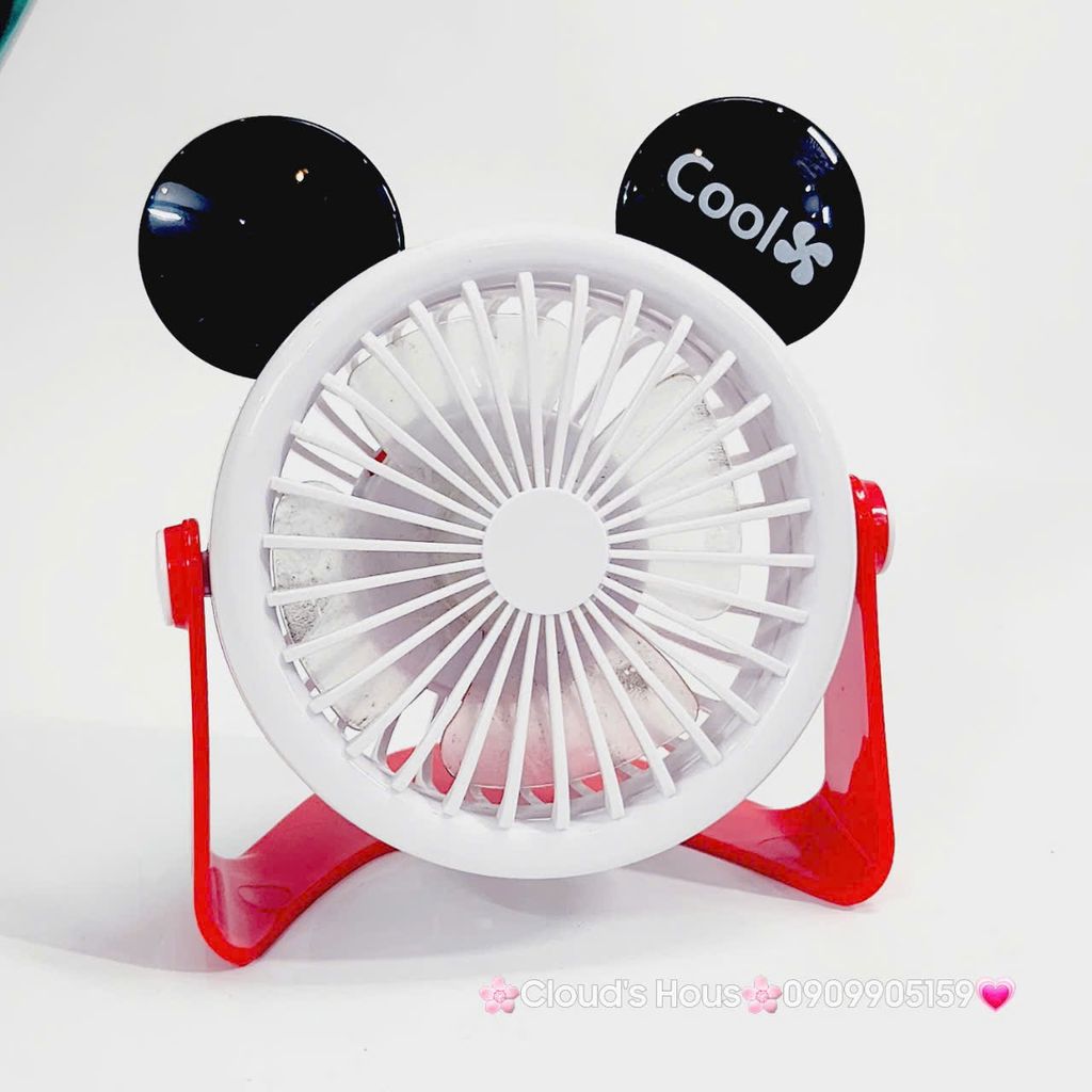 Mini Fan - Quạt Để Bàn Mickey Xoay 180 độ