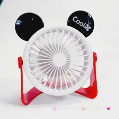 Mini Fan - Quạt Để Bàn Mickey Xoay 180 độ