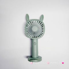 Mini Fan - Quạt Cầm Tay Tai Thú Nhiều Màu ( có đế rời để bàn)