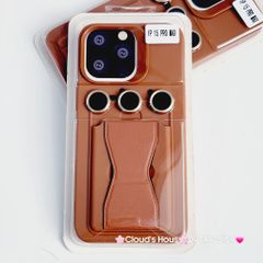 Case Ốp điện thoại iPhone Silicone chống bẩn Da Chống dựng kèm cường lực camera iPhone 13/14/15/Pro/Promax