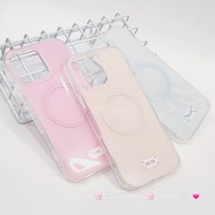 Case Ốp điện thoại iPhone Trong Crytal Magsafe Màu Beige Pastel Case iPhone 12/13/14/15/16/Pro/Promax