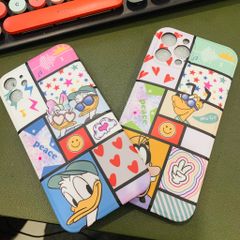 Case Ốp điện thoại iPhone Nhám Vịt Donald & Goofy iPhone 11/12/13/Pro/Promax
