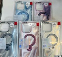 Case Ốp điện thoại iPhone Likgus Trong Kim Tuyến Bling Bling Magsafe Chống dựng Chống Shock iPhone 16/15/14Pro/Promax