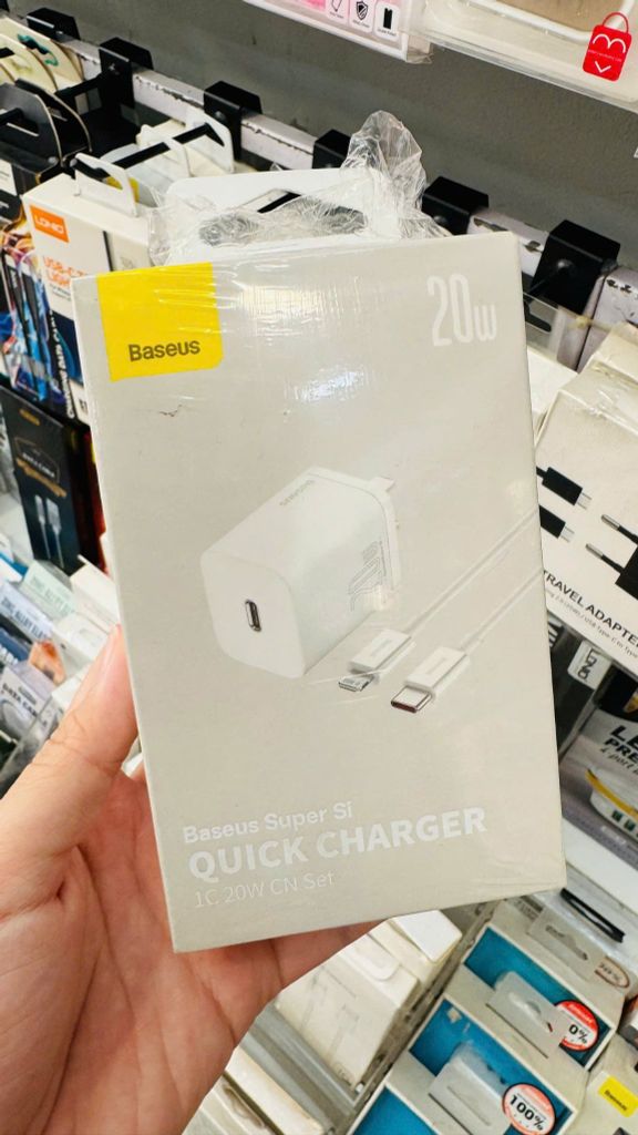 COMBO BỘ SẠC 20W BASEUS SUPER SI QUICK CHARGER CHÍNH HÃNG (CN SET)