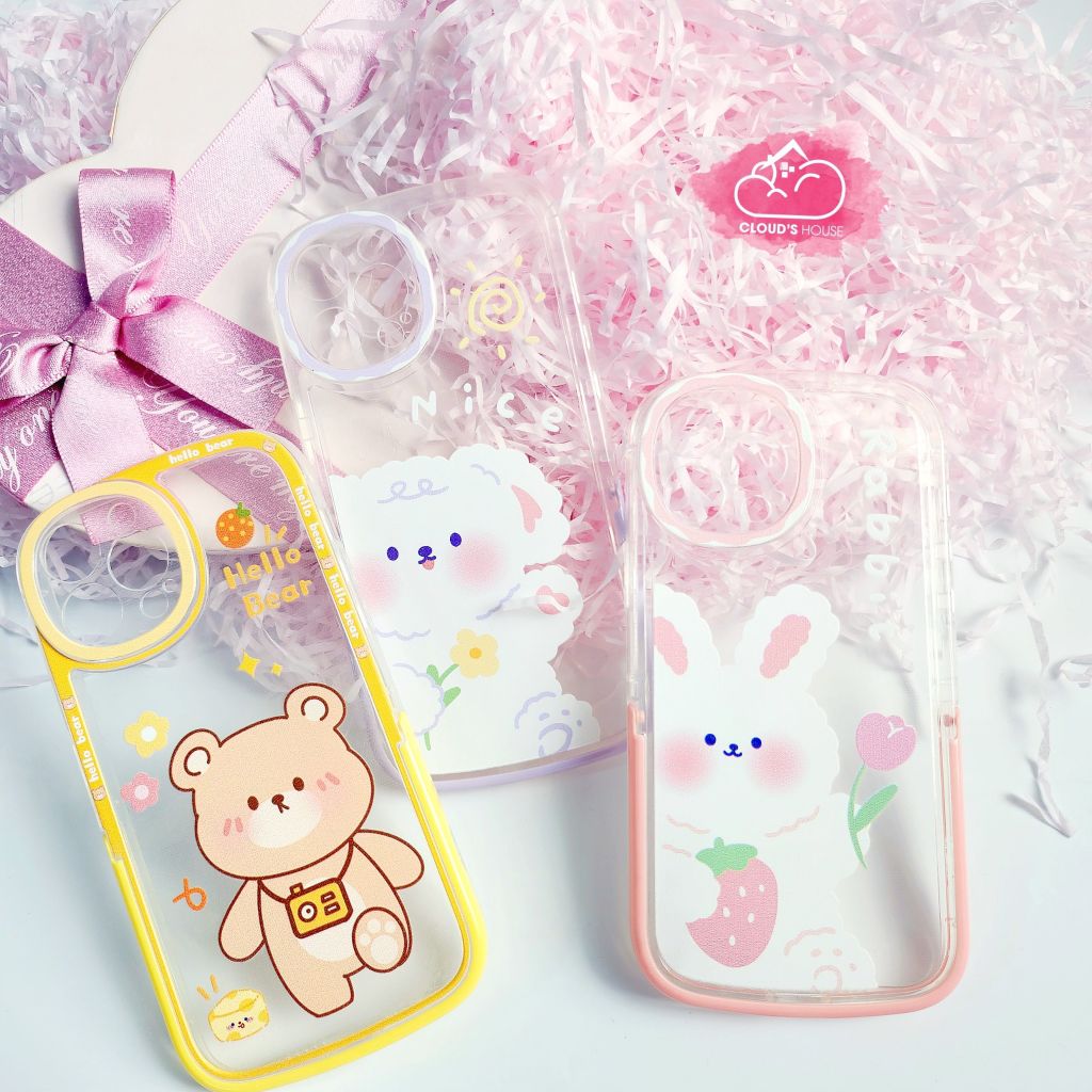 Case iPhone Thỏ cute Trong Chống Dựng iPhone 11/12/13/14/Plus/Pro/Promax