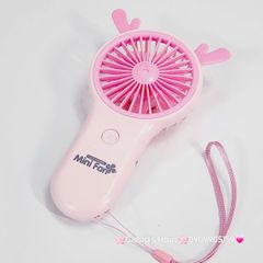 Mini Fan - Quạt Cầm Tay nhiều mẫu Sừng Siêu Kute ( nhiều màu)