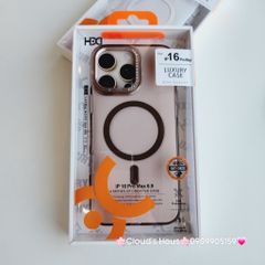 Case Ốp điện thoại iPhone HD CASE CHỐNG DỰNG LƯNG NHÁM CAMERA Magsafe Trong Chống Shock iPhone 16Promax(LUXURY CASE)