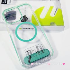 Case Ốp điện thoại iPhone SwitchEasy Trong Magsafe Chống dựng iPhone 16/Pro/Promax