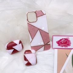 CASE iPhone VÂN ĐÁ MABLE HỒNG