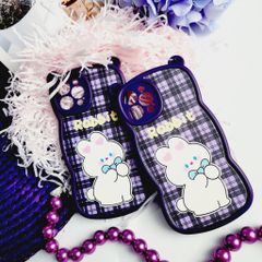 CASE IPHONE NHÁM DA TAI GẤU Tím  - THỎ Rabbit