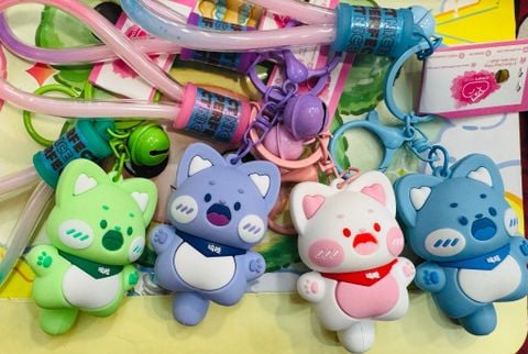 Móc Khóa Chó Hàn Quốc Dây Ombre Perfect